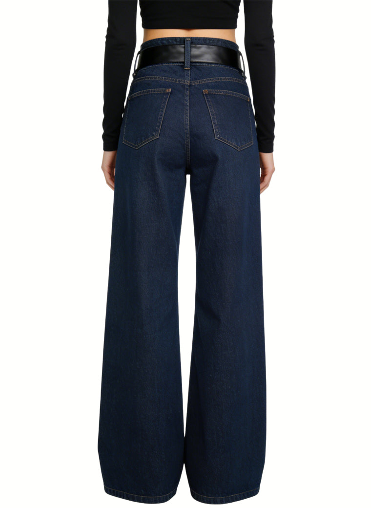 Women's Retro High-waist Flared Jeans