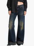 Women's Retro High-waist Wide-leg Jeans