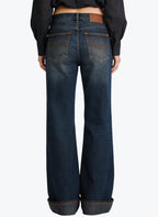 Women's Retro High-waist Wide-leg Jeans