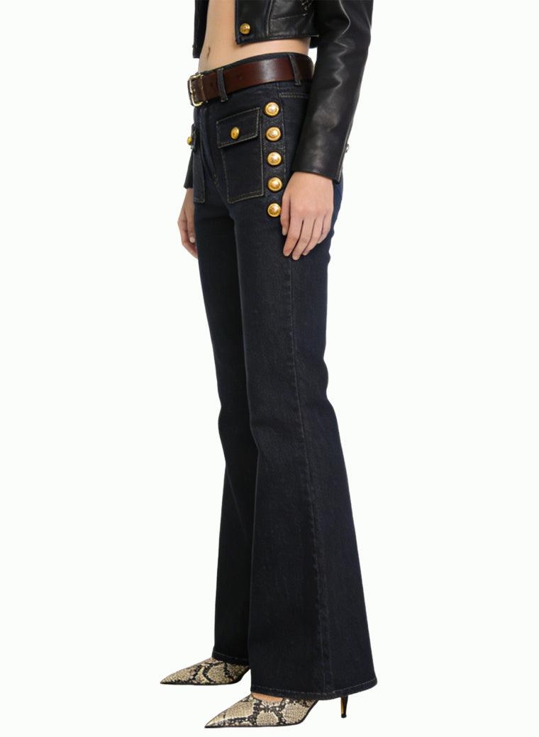 Women's High-waist Flared Jeans