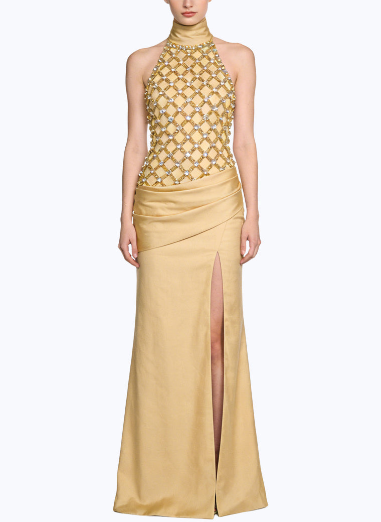 Sexy Halter Long Evening Prom Dress