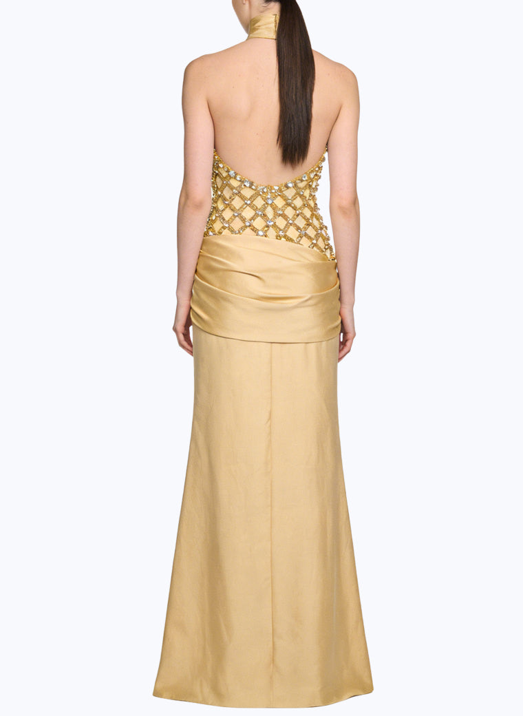 Sexy Halter Long Evening Prom Dress