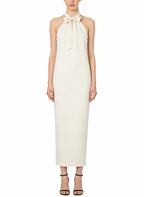 Elegant Bow Decor Long Temperament Dress