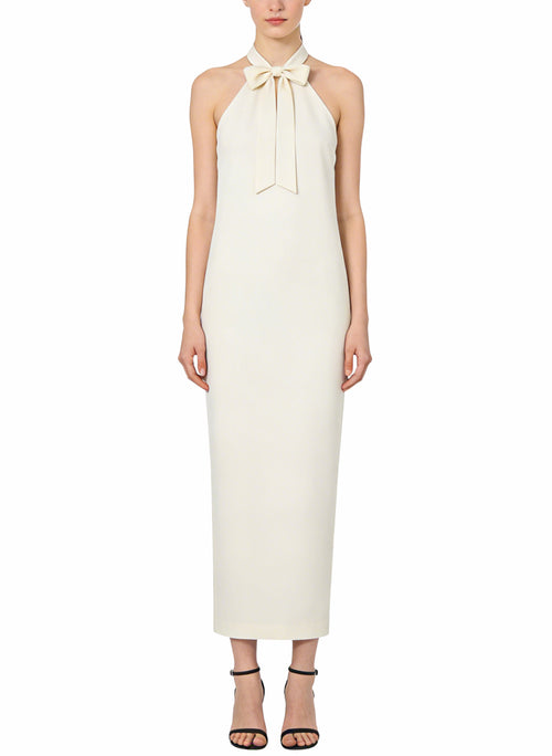 Elegant Bow Decor Long Temperament Dress