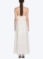 Fashion Halter Asymmetric Hem Long Dress