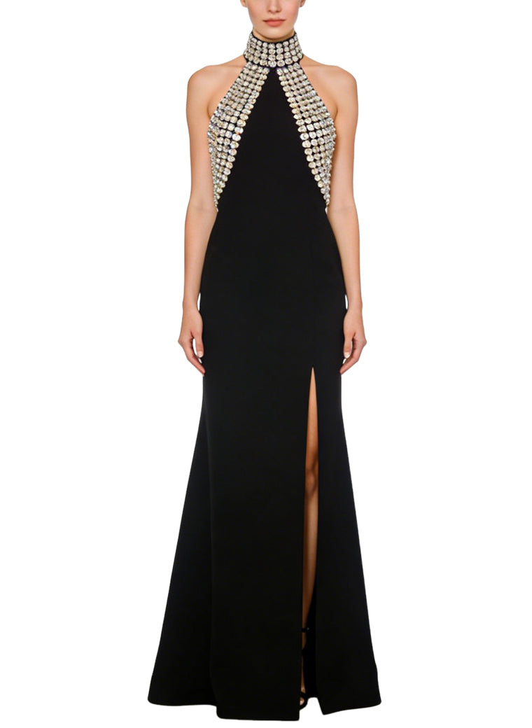 Luxury Halter Long Banquet Formal Dress