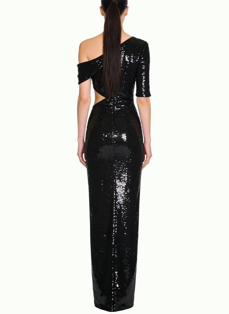 Sexy Asymmetrical Long Evening Dress
