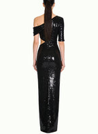 Sexy Asymmetrical Long Evening Dress