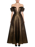 Temperament Off-Shoulder Flared Long Dress