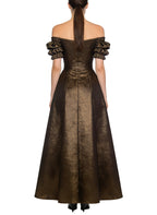 Temperament Off-Shoulder Flared Long Dress