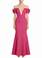 Fashion Off-Shoulder Long Elegant Dress
