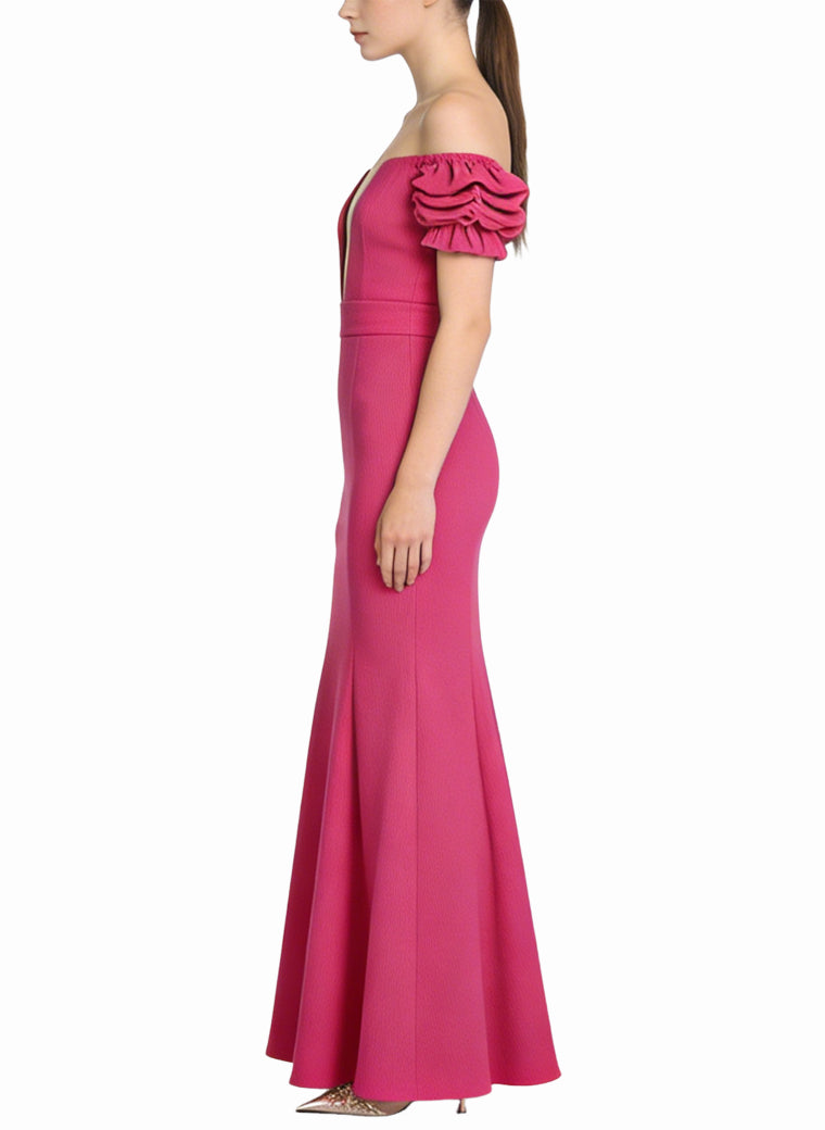 Fashion Off-Shoulder Long Elegant Dress