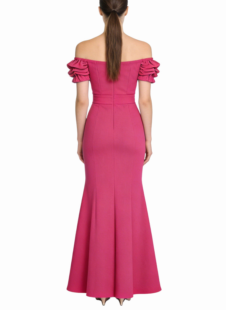 Fashion Off-Shoulder Long Elegant Dress