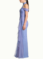 Elegant Halter Off-Shoulder Long Maxi Dress