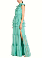 Fashion High Slit Long Vacation Beach Dress