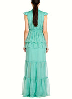 Fashion High Slit Long Vacation Beach Dress