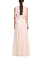 Sweet Gentle Stand Collar Sleeveless Party Dress