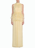 Gentle Stand Collar Sleeveless Elegant Dress