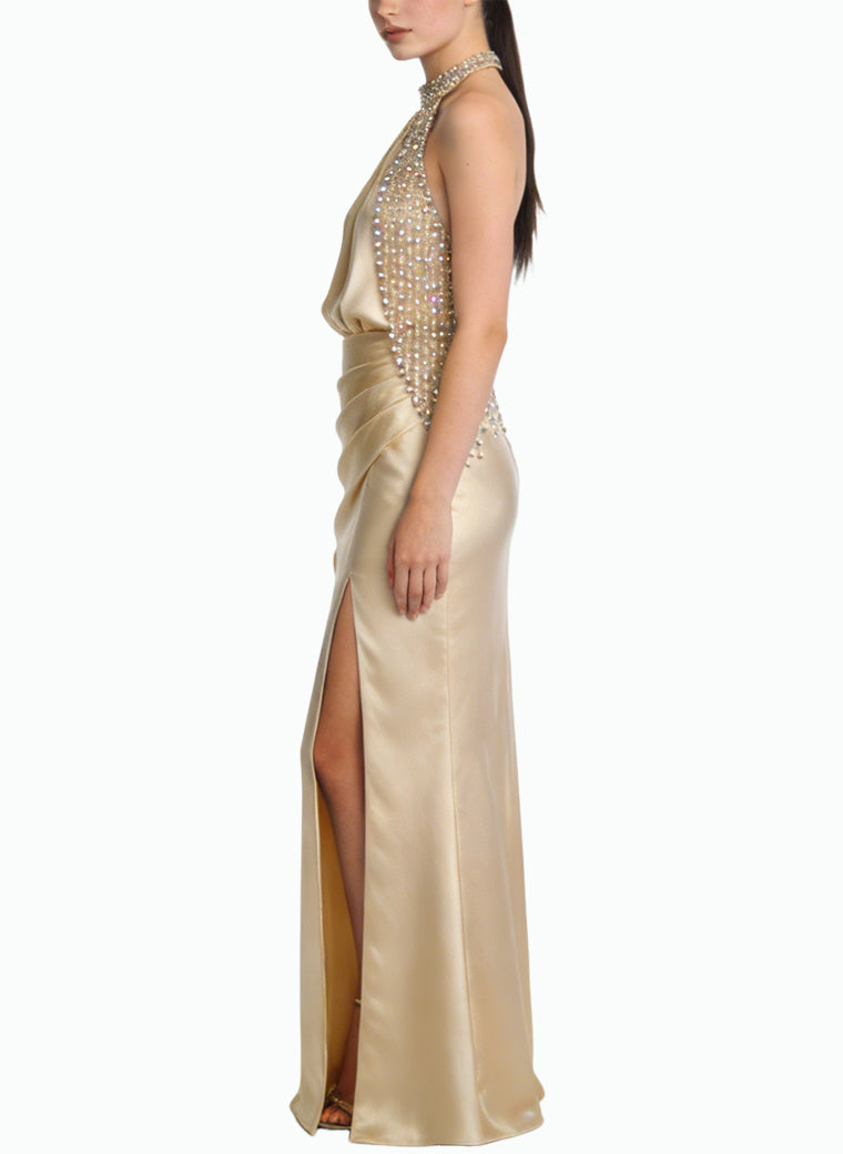 Premium Halter Long Mermaid Formal Dress