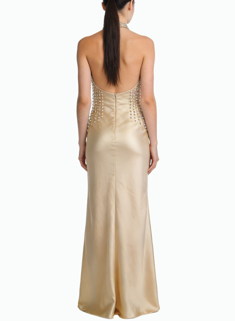Premium Halter Long Mermaid Formal Dress