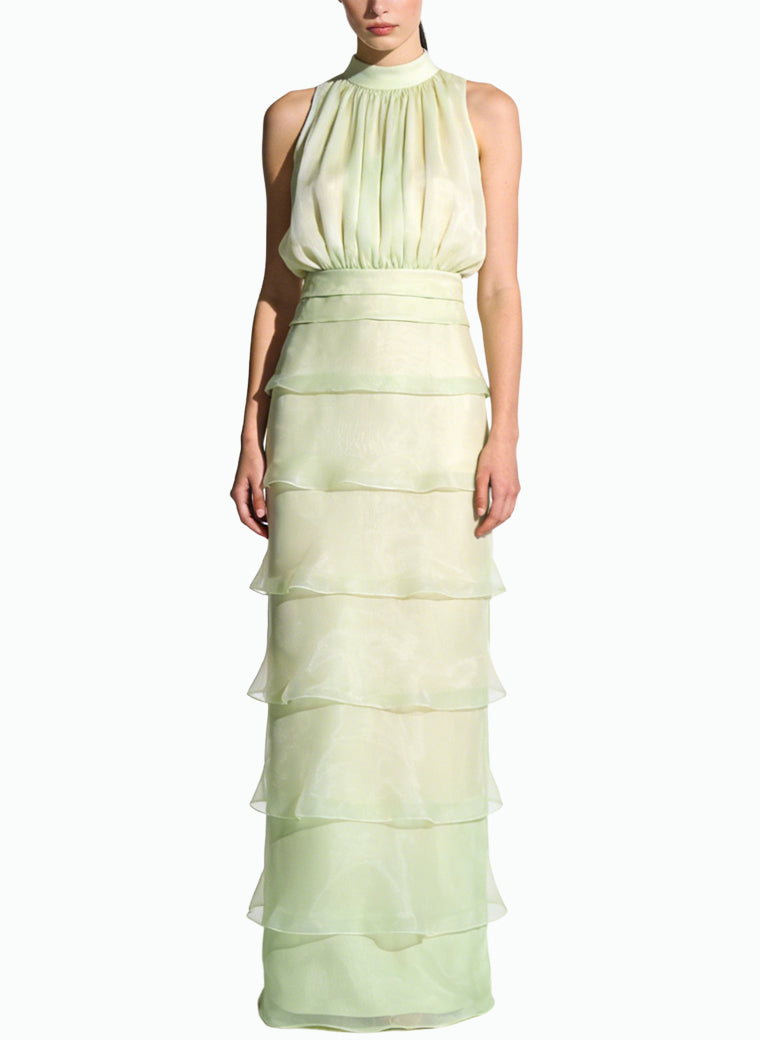 Fresh Elegant Stand Collar Cami Dress