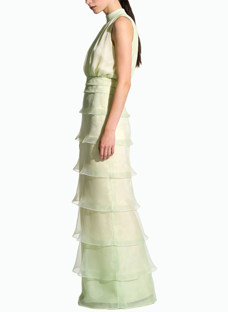 Fresh Elegant Stand Collar Cami Dress