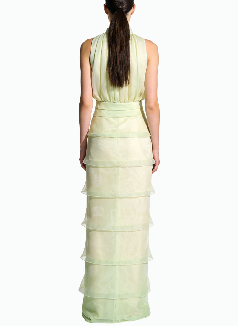 Fresh Elegant Stand Collar Cami Dress