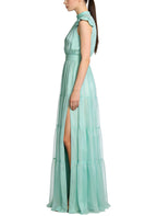 Gentle High Slit Long Vacation Beach Dress