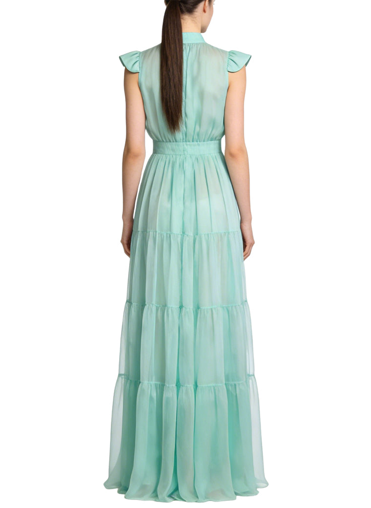 Gentle High Slit Long Vacation Beach Dress