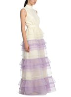 Sweet Ladies' Stand-Up Collar Sleeveless Long Dress
