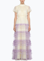 Sweet Age-Reducing Puff Sleeve Long Dress