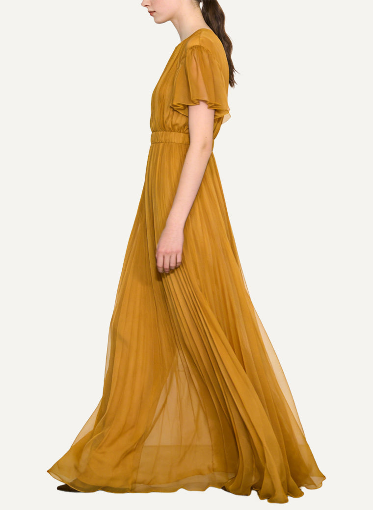 Fashion Commute Round Neck Long Maxi Dress