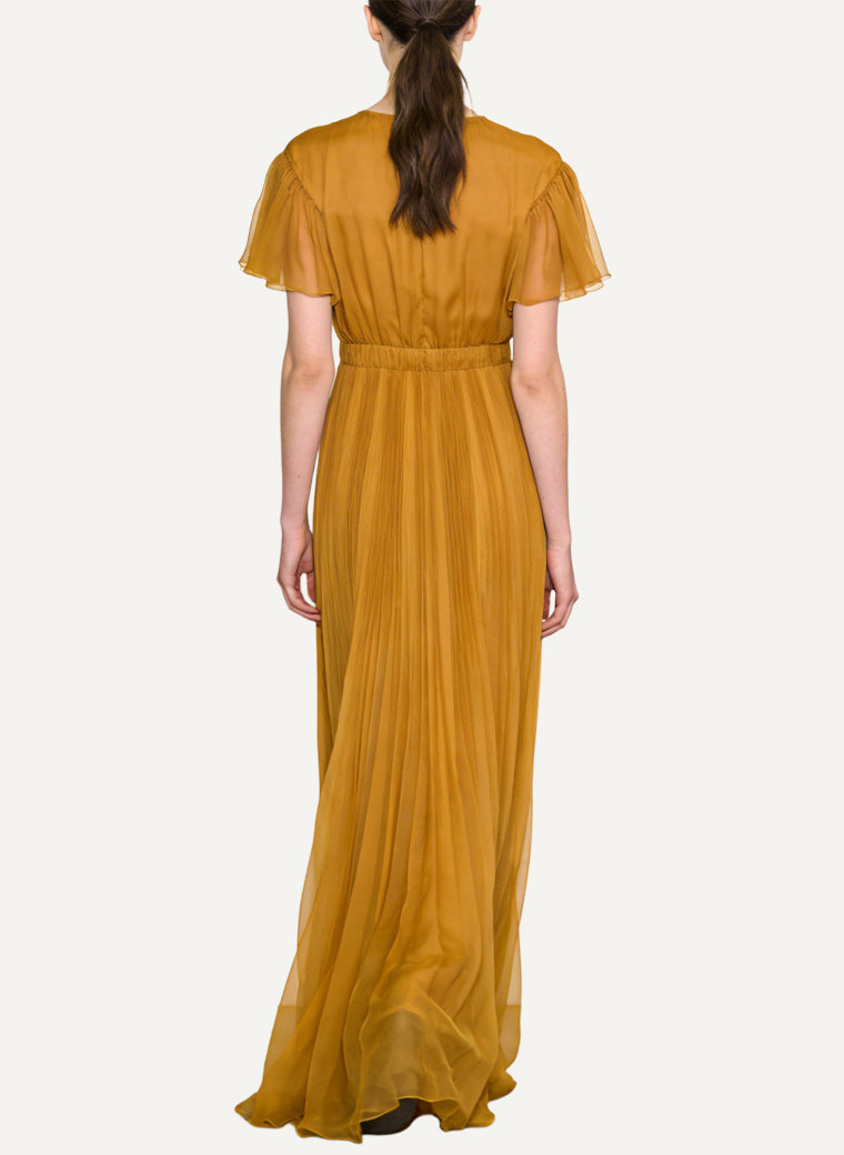 Fashion Commute Round Neck Long Maxi Dress