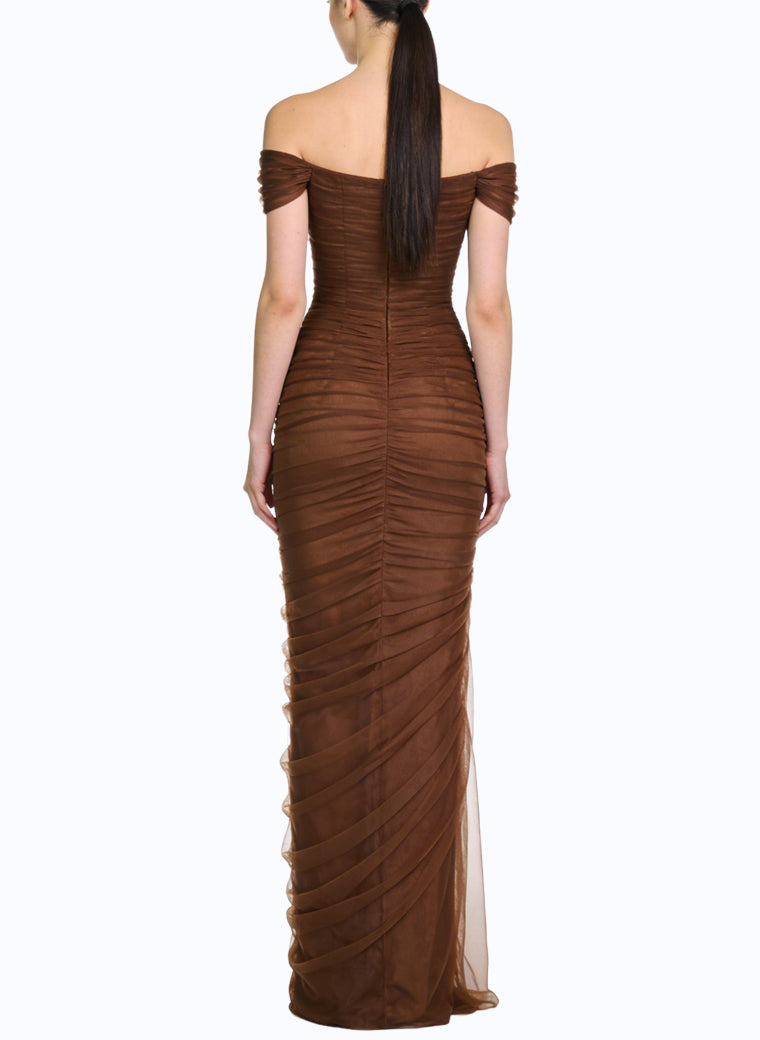 Sexy Slim Fit Off-Shoulder Long Maxi Dress