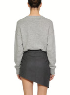 Women's Fashion High-waist Wrap-front Mini Skirt
