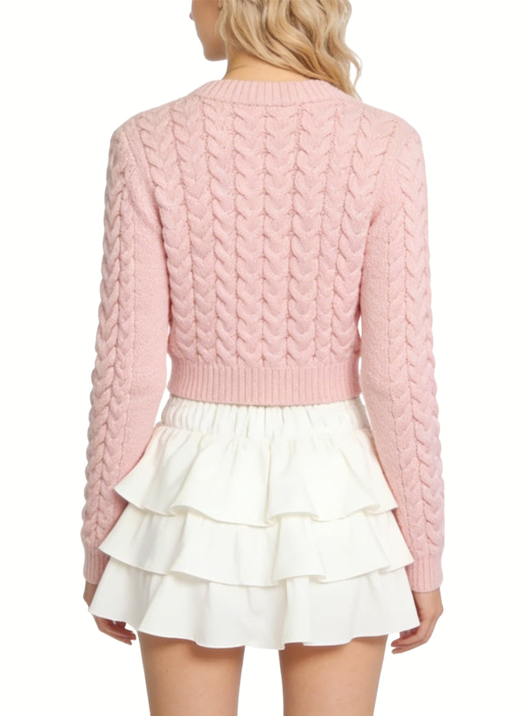 Women's Ruffled Hem Casual Mini Skirt