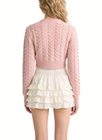 Women's Fashion Ruffled Hem Mini Skirt
