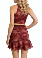 Women's Retro Elegant High-waist Mini Skirt