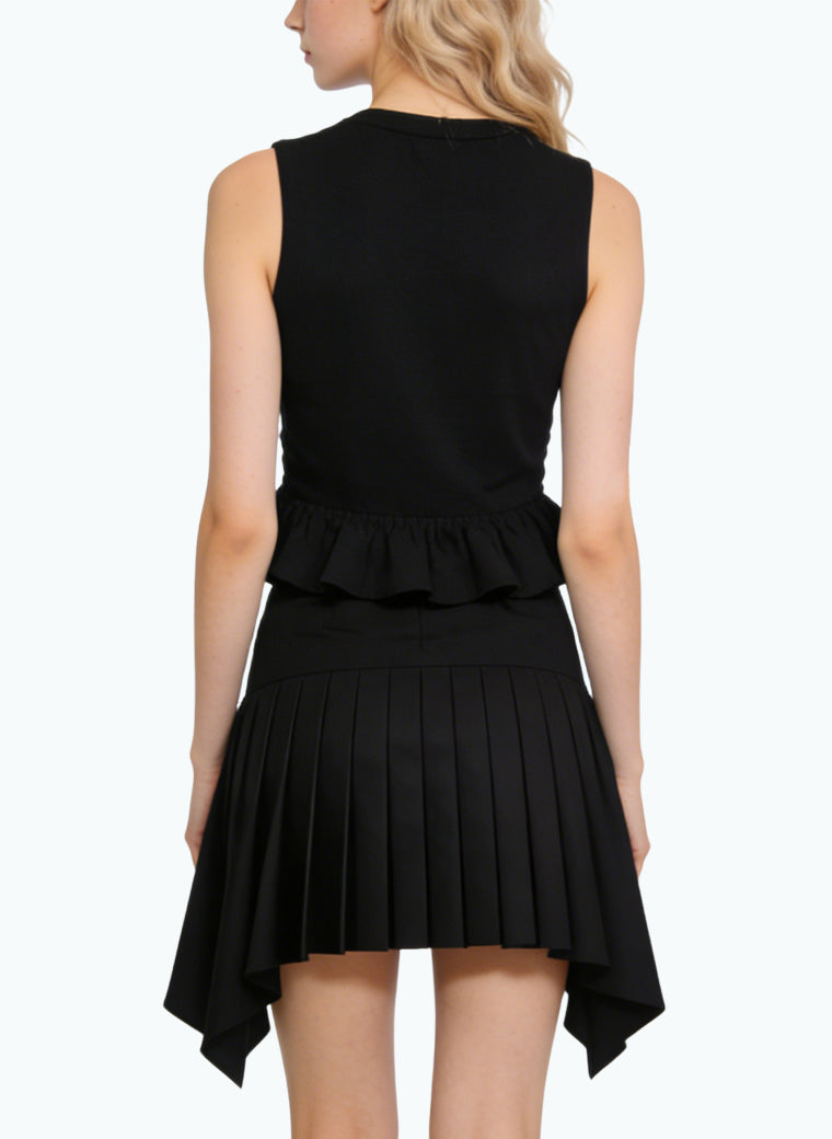 Women's Ruffled Hem Mini Skirt