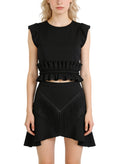 Women's Retro High-waist Mini Skirt