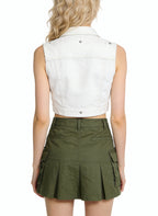 Women's Casual High-waist Cargo Mini Skirt