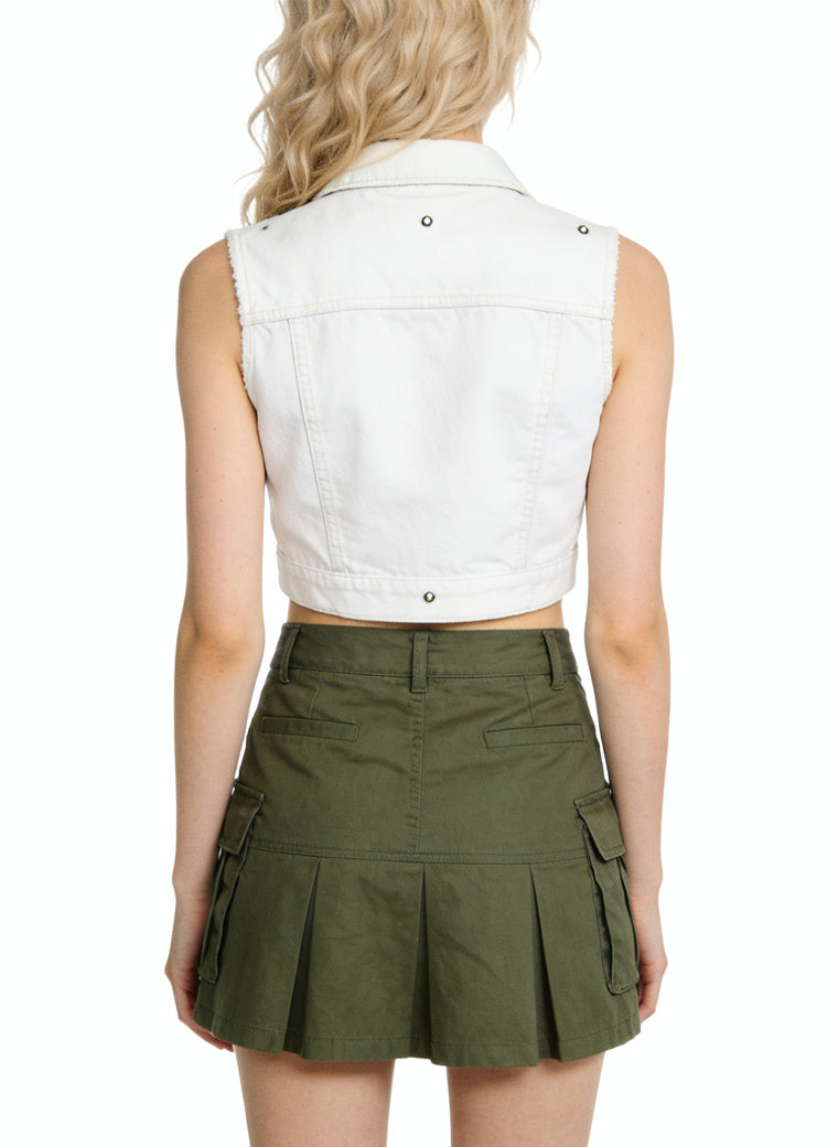 Women's Casual High-waist Cargo Mini Skirt