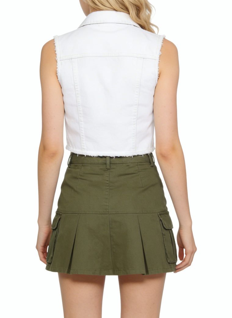 Women's Utility High-waist Mini Skirt