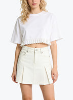 Women's High-waist A-line Utility Mini Skirt