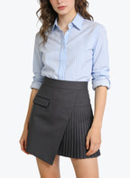 Women's Pleated High-waist Retro Mini Skirt