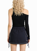Women's Cargo Pocket High-waist Mini Skirt