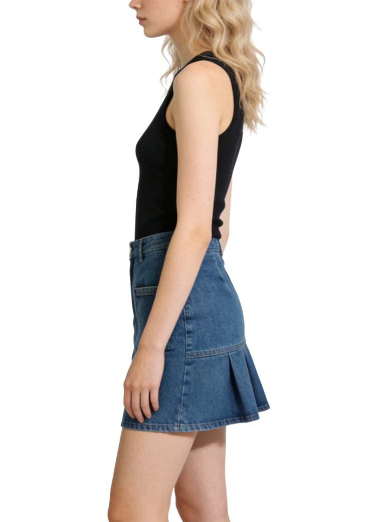 Women's Casual High-waist Denim Mini Skirt