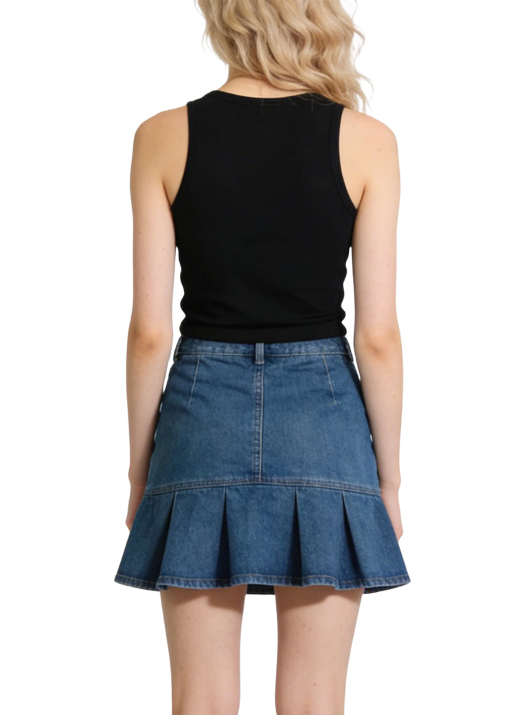 Women's Casual High-waist Denim Mini Skirt