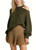Women's Retro Pleated High-waist Mini Skirt