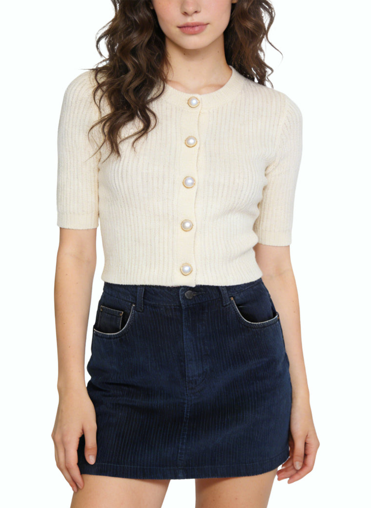 Women's Minimalist High-waist Mini Skirt